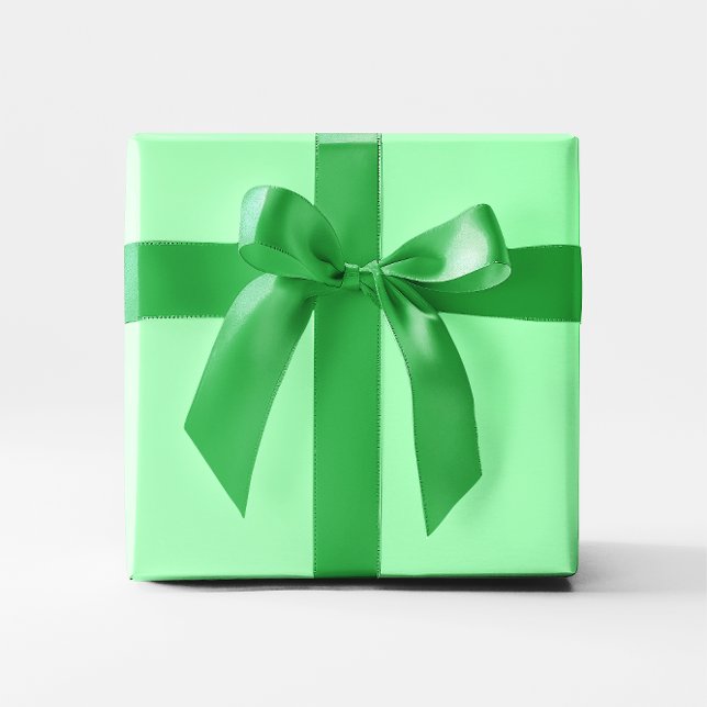 Farbengrün Geschenkpapier (Solid Color Mint Green Wrapping Paper)