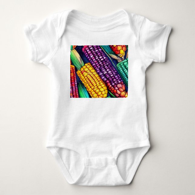 Farbenkorn Baby Strampler (Vorderseite)
