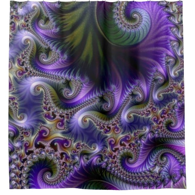 Farbenkunst Duschvorhang (Vorderseite)