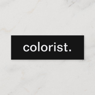 Farbenkünstler-Visitenkarte Mini Visitenkarte