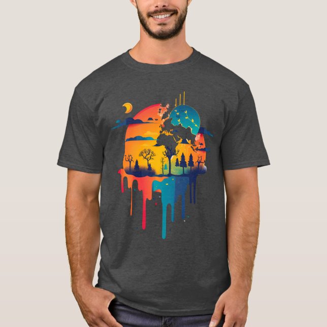 Farbenlandschaft T-Shirt (Vorderseite)
