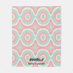 Farbenleben Fleecedecke