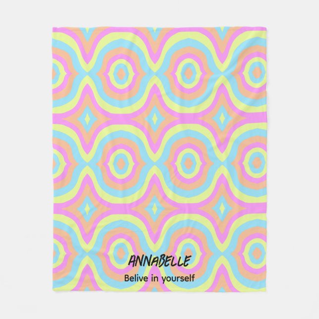 Farbenleben Fleecedecke (Vorderseite)