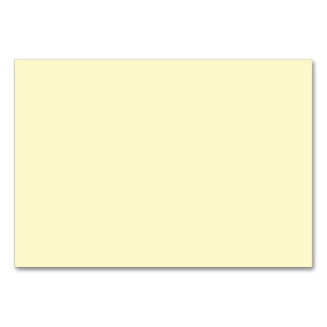 Farbenlemon-Chiffon Tischnummer (Vorderseite)