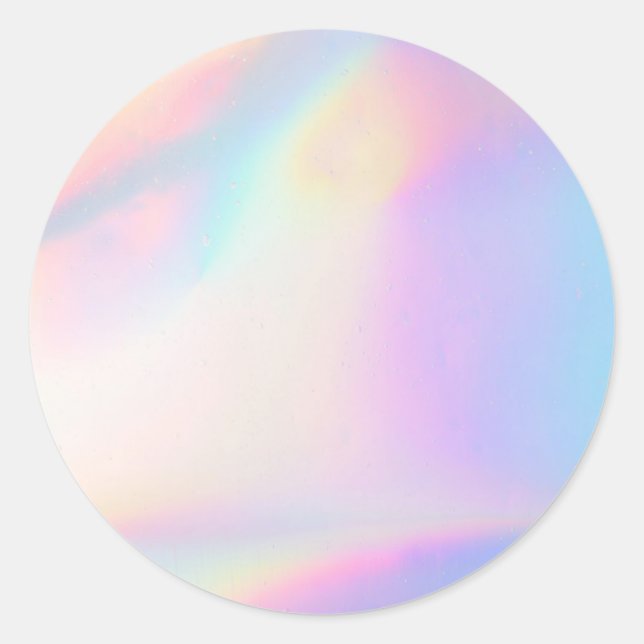 Farbenleuchten nach Maß trendy Runder Aufkleber (Vorderseite)