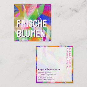 Farbenliebhaber-Abstraktion  Quadratische Visitenkarte