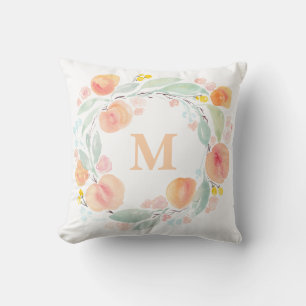 Farbenpfirsiche Folienkreuzpe Kissen