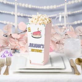 Farbenprächtige Geburtstagsparty Geschenkschachtel