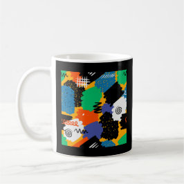 Farbenprächtiges Design Kaffeetasse