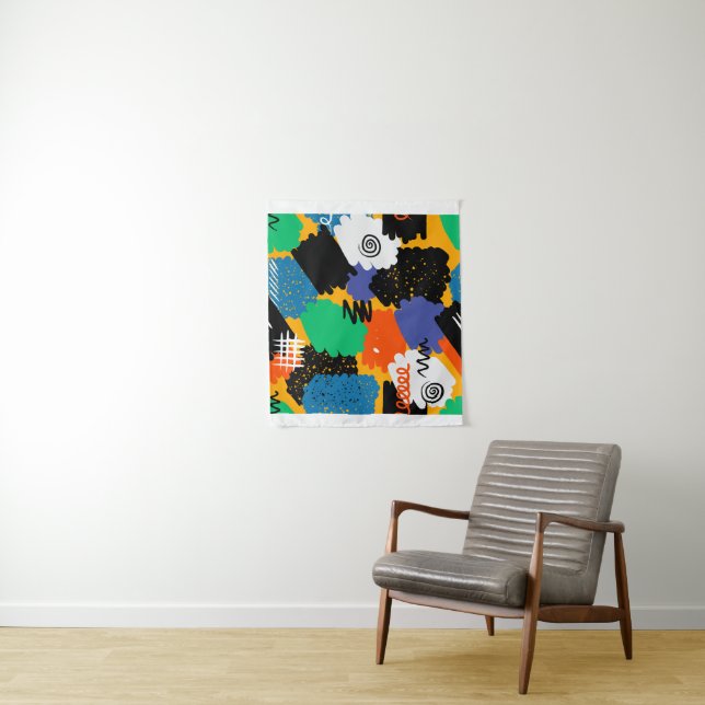 Farbenprächtiges Design Wandteppich (Beispiel)