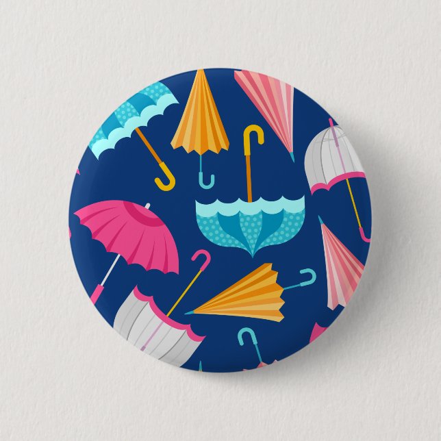 Farbenprächtiges Muster Button (Vorderseite)