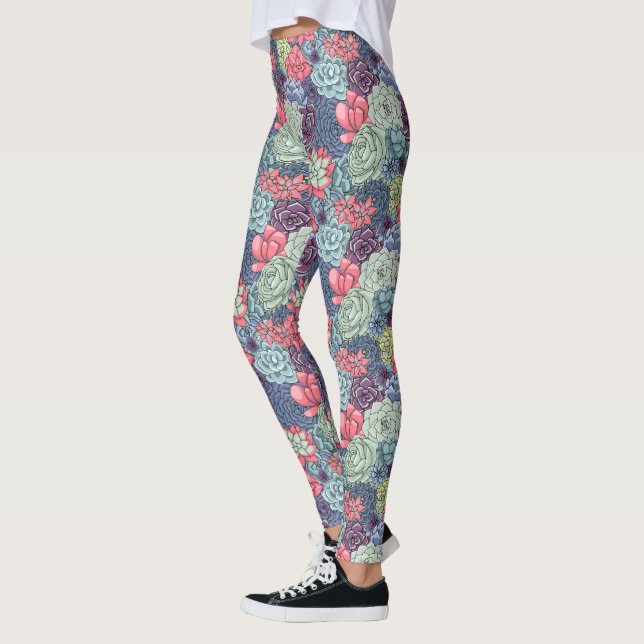 Farbenprächtiges Muster Leggings (Links)