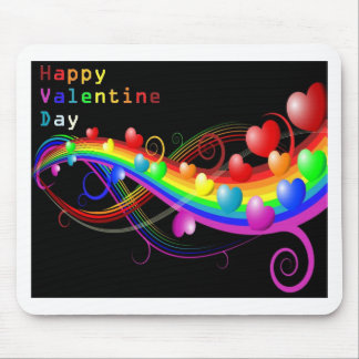 farbenprächtiges Valentin Mousepad
