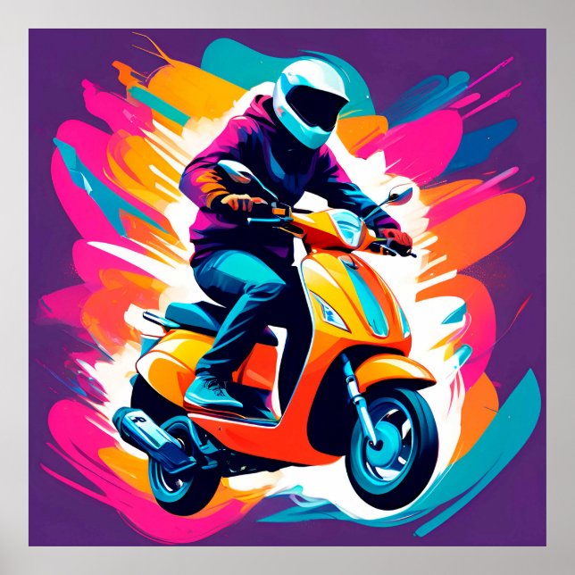 Farbenprägung eines Reisenden Poster (Vorne)