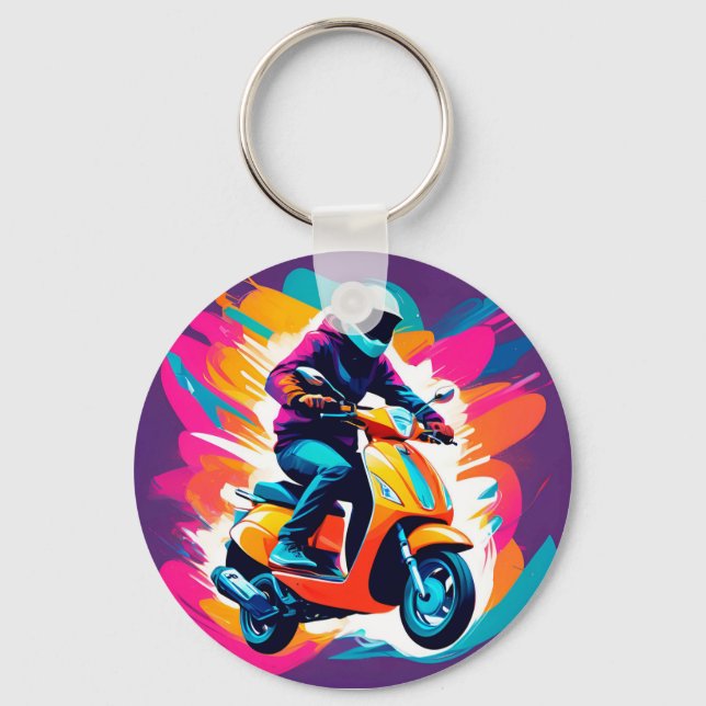 Farbenprägung eines Reisenden Schlüsselanhänger (Vorderseite)