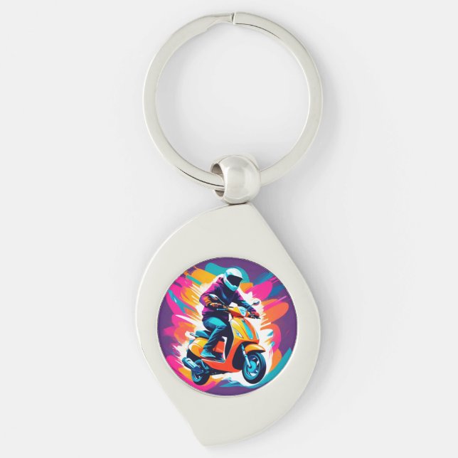 Farbenprägung eines Reisenden Schlüsselanhänger (Vorderseite)