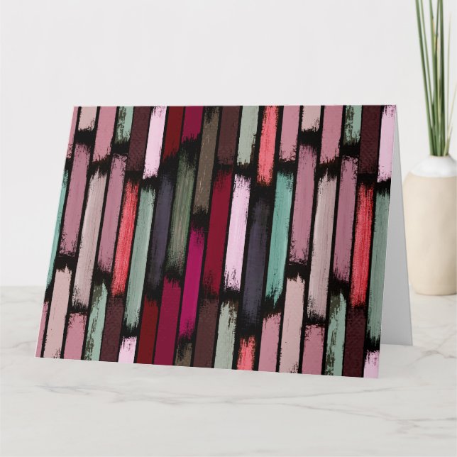 Farbenregen 3 dankeskarte (Vorderseite)