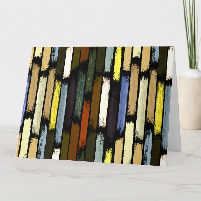 Farbenregen 4 dankeskarte (Vorderseite)