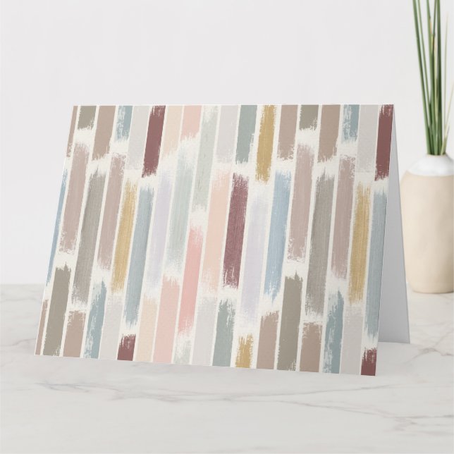 Farbenregen Dankeskarte (Vorderseite)