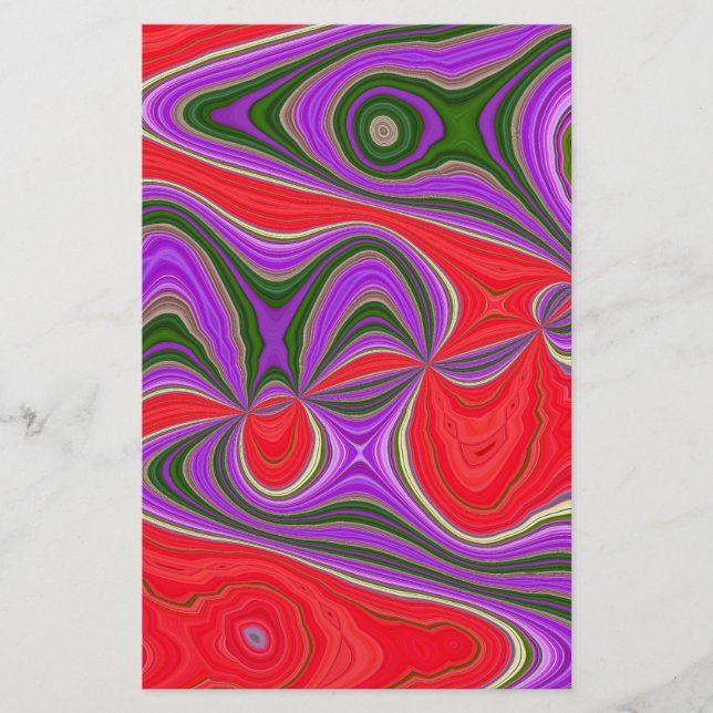 Farbenreiche Reise Briefpapier (Vorderseite)