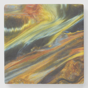 Farbenreiches Abstract von Pietersite Steinuntersetzer