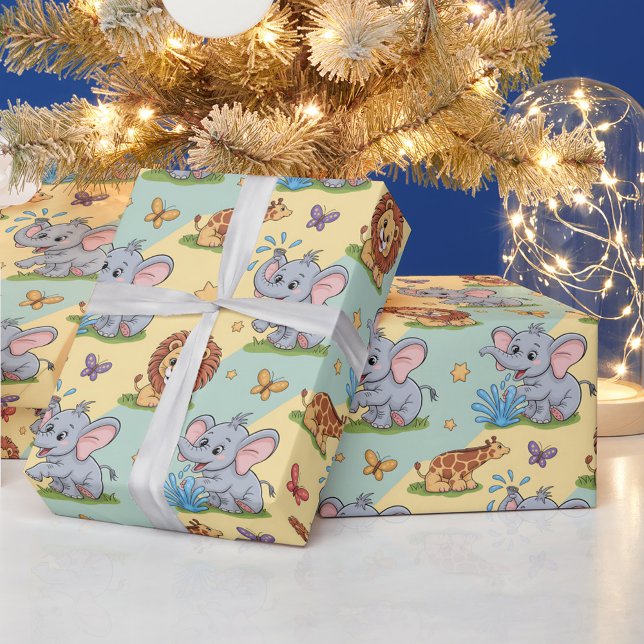 Farbenreiches tiermotiv Papiertuch Geschenkpapier (Von Creator hochgeladen)