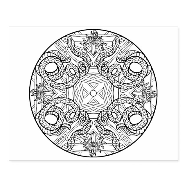 Farbenschlange für Ihr eigenes Farbbuch Gummistempel (Prägung)