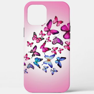 Farbenschmetterling, fliegend, farbenfroh Case-Mate iPhone hülle