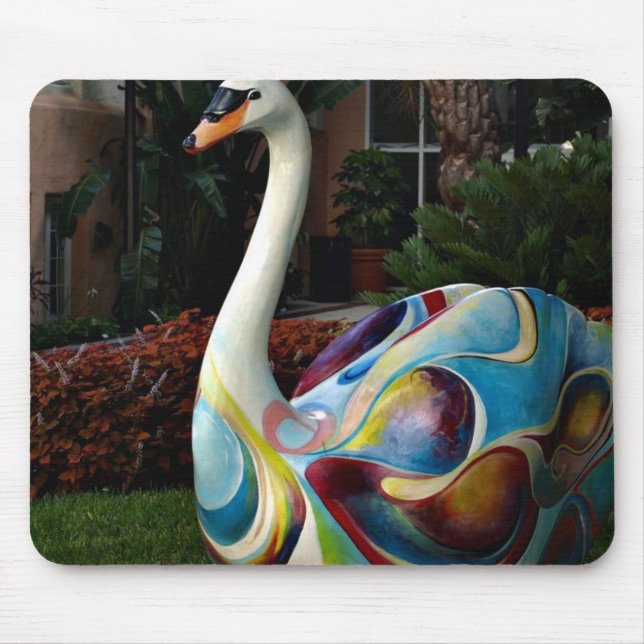 Farbenschwan Mousepad (Vorne)