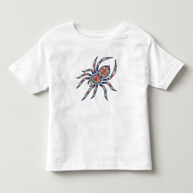 Farbenspinne Kleinkind T-shirt (Vorderseite)