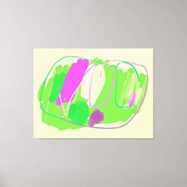 Farbentladung Gestrichen Canvas Druck Leinwanddruck (Vorderseite)