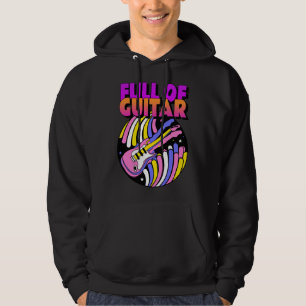 farbenvoll mit Gitarre Hoodie