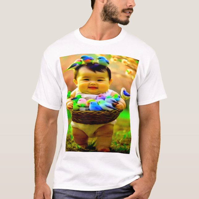 Farbenvolles digitales Design Männerwert-T - Shirt (Vorderseite)