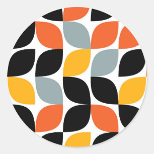 Farbenvolles, einzigartiges, trendiges, urbanes Bl Runder Aufkleber
