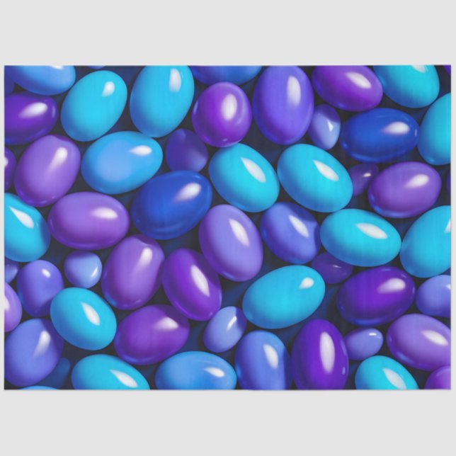 Farbenvolles Jelly Bean Art Tissue Paper Seidenpapier (Vorderseite)