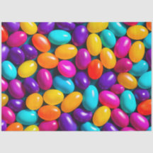 Farbenvolles Jelly Bean Art Tissue Paper