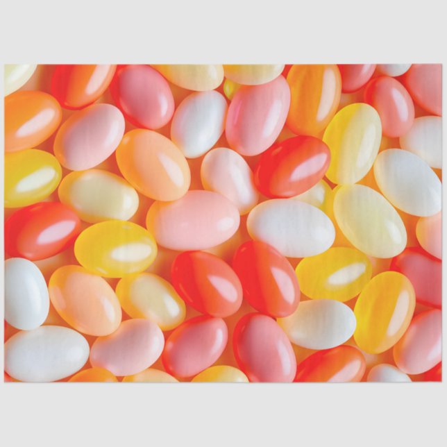 Farbenvolles Jelly Bean Art Tissue Paper Seidenpapier (Vorderseite)
