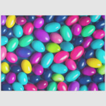 Farbenvolles Jelly Bean Art Tissue Paper
