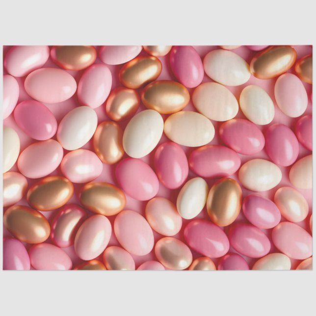 Farbenvolles Jelly Bean Art Tissue Paper Seidenpapier (Vorderseite)