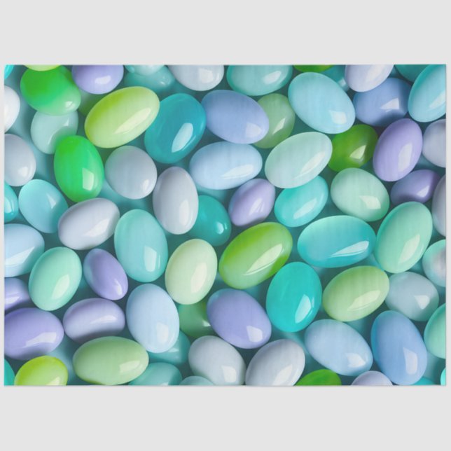 Farbenvolles Jelly Bean Art Tissue Paper Seidenpapier (Vorderseite)
