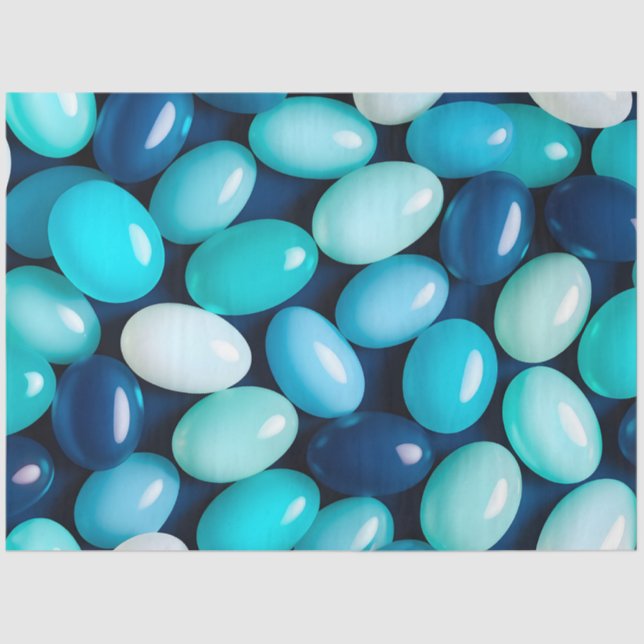 Farbenvolles Jelly Bean Art Tissue Paper Seidenpapier (Vorderseite)