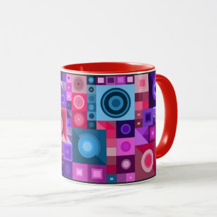 Farbenvolles künstlerisches Geburtstagsgeschenk Tasse