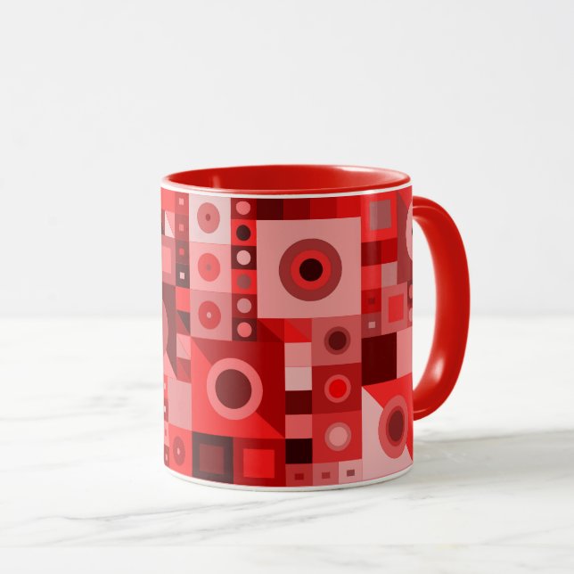 Farbenvolles künstlerisches Geburtstagsgeschenk Tasse (VorderseiteRechts)