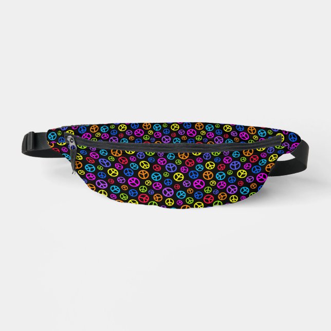 Farbenvolles Muster des Friedenssymbol Bauchtasche (Vorderseite)