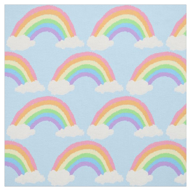 Farbenvolles, pastellfarbenes Rainbow-Muster Stoff (Muster)