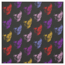 Farbenvolles X-Ray Skulls-Muster Stoff