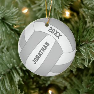 Farbenvolleyball Keramik Ornament