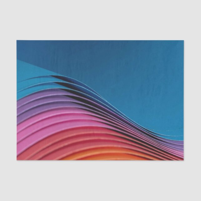 Farbenwelle Seidenpapier (Vorderseite)