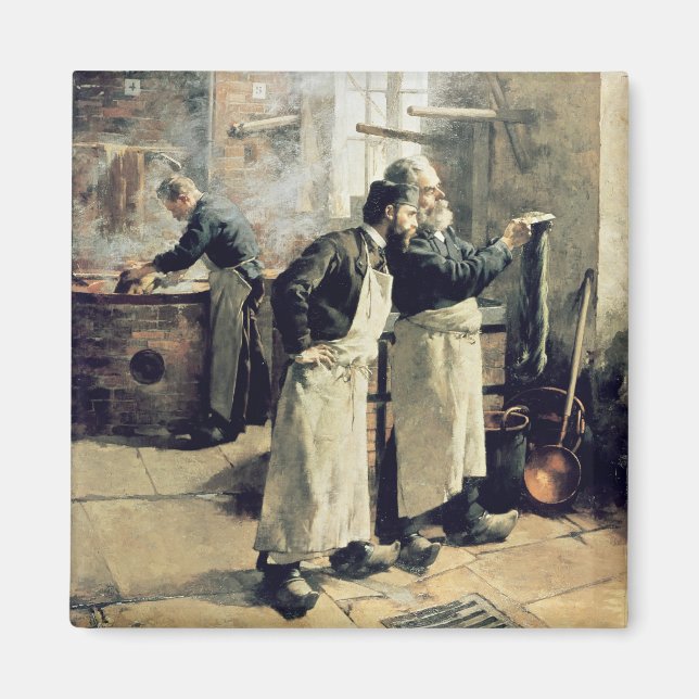 Färberei in den Gobelins, 19. Jahrhundert Magnet (Vorne)