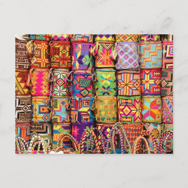 Farbexplosion, Cartagena, Kolumbien Postkarte (Vorderseite)